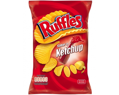 Batatas Fritas Onduladas Ketchup Ruffles 122 Gr