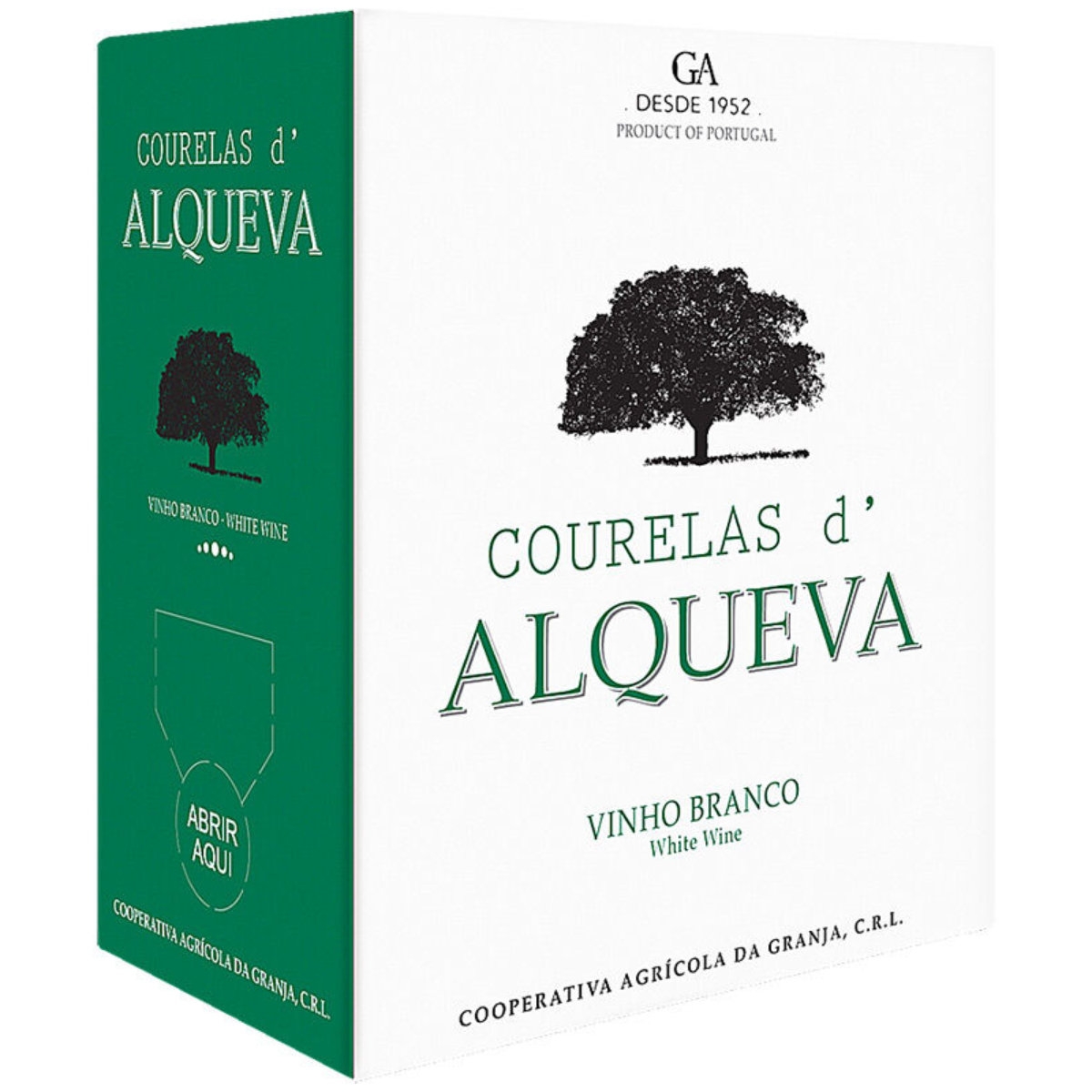 5 Box Branco Courelas Bag in L Vinho d\' Alqueva