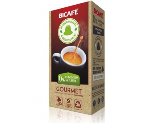 Cápsulas Biodegradáveis Nespresso * Gourmet Café Bicafé 10 Un